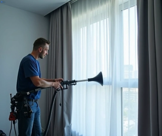 Professional residential curtain cleaning process equipment Matty Curtain Cleaning ferntree-gully-vic