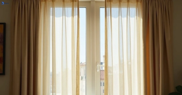 Dull dusty drapes in ferntree-gully-vic before professional cleaning